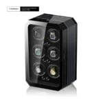 6 Slot Wood Automatic Watch Winder Box with LED (Style B) - KNG-668 - Image 7