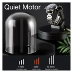 Single Silver Orbit Gyro Automatic Watch Winder - KNG-139 - Image 5