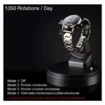 Single Silver Orbit Gyro Automatic Watch Winder - KNG-139 - Image 6