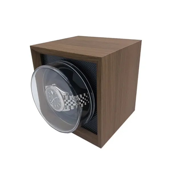Single Wood Compact Automatic Watch Winder - KNG-134