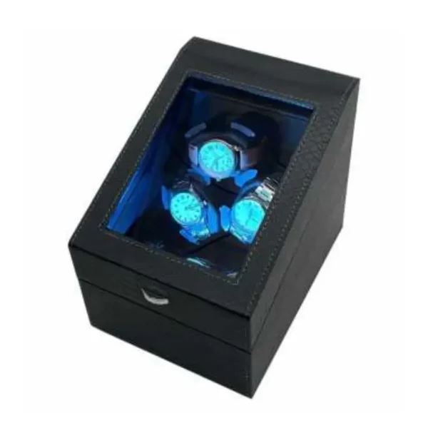 Triple PU Leather Automatic Watch Winder Box - KNG-333