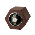 Single Leather Mini Automatic Watch Winder - KNG-132 - Image 4