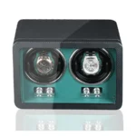 Double Wood Automatic Watch Winder with Storage - KNG-231 - Image 2