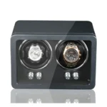 Double Wood Automatic Watch Winder with Storage - KNG-231 - Image 4