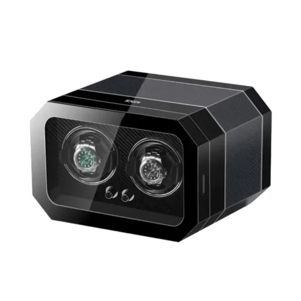 Double Wood Automatic Watch Winder Box with LED - KNG-278