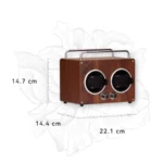Double Wood Automatic Watch Winder Box - KNG-248 - Image 4