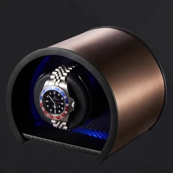 Single Wood Automatic Watch Winder (Silent Motor) - KNG-133 - Image 5