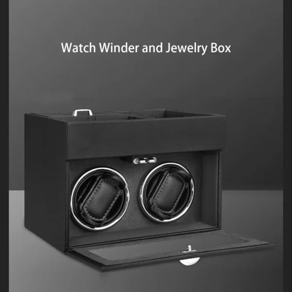 Double Leather Automatic Watch Winder Box - KNG-227 - Image 4