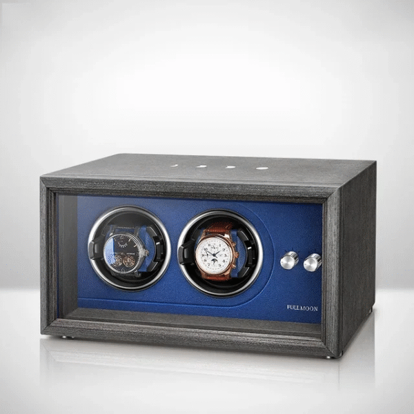 Double Wood Automatic Watch Winder Box - KNG-284 - Image 3