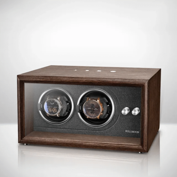 Double Wood Automatic Watch Winder Box - KNG-284 - Image 4