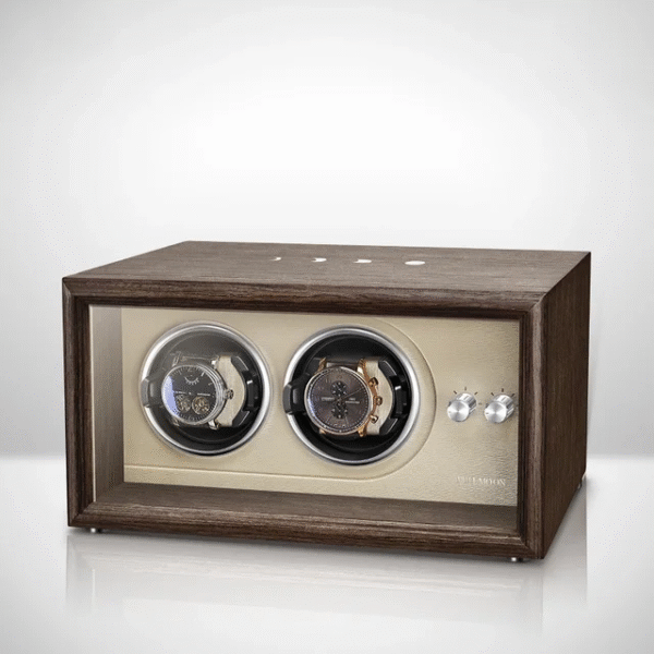Double Wood Automatic Watch Winder Box - KNG-284 - Image 5