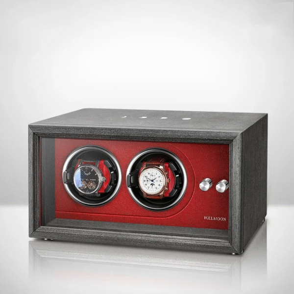 Double Wood Automatic Watch Winder Box - KNG-284 - Image 8